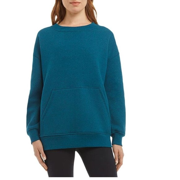 New Danskin Women's Oversized Crewneck Pullover Sweatshirt with Pocket Size M - Picture 1 of 5